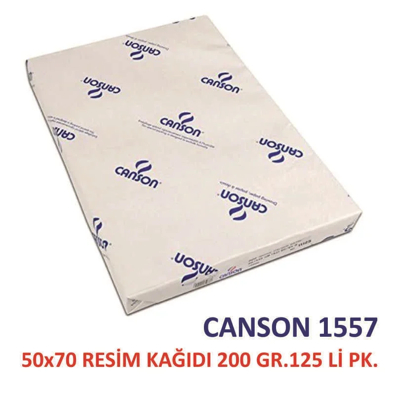 CANSON 1557 50x70 RESİM KAĞIDI 200 GR.125 Lİ PK.204121513