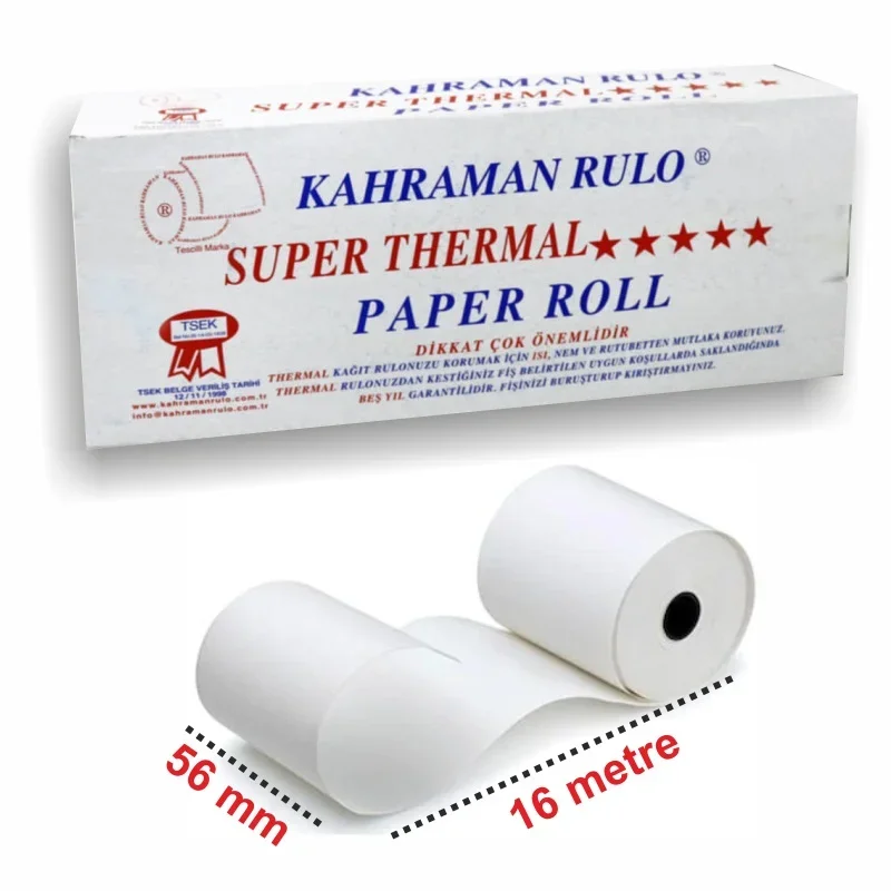 KAHRAMAN 56x16 TERMAL RULO 16 LI