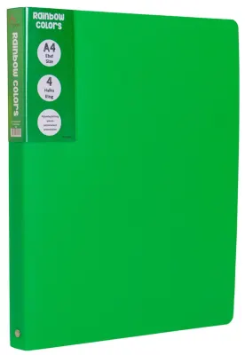 ÖNDER HALKALI DOSYA 4 HALKA PP RAINBOW COLORS YEŞİL 124-19