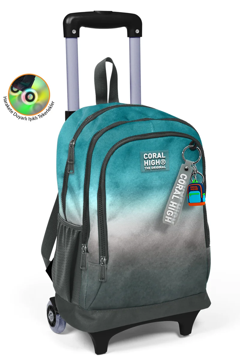 YAYGAN CORAL HIGH ÇEKÇEK SIRT ÇANTA(IŞIKLI TEKERLEK) 23968