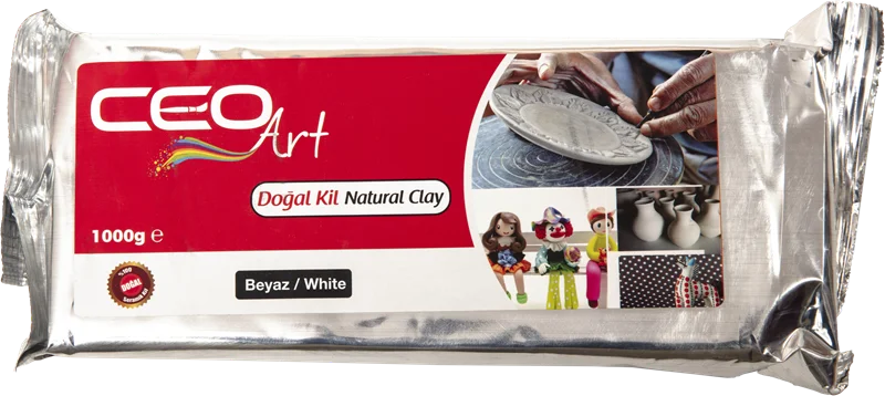 PASİF CEOART DOĞAL KİL BEYAZ 1 KG. CEO-DK0005