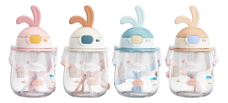 SHOTAY MATARA TRITAN  600 ML RABBIT (4 ASS.) SHT-ST-7008