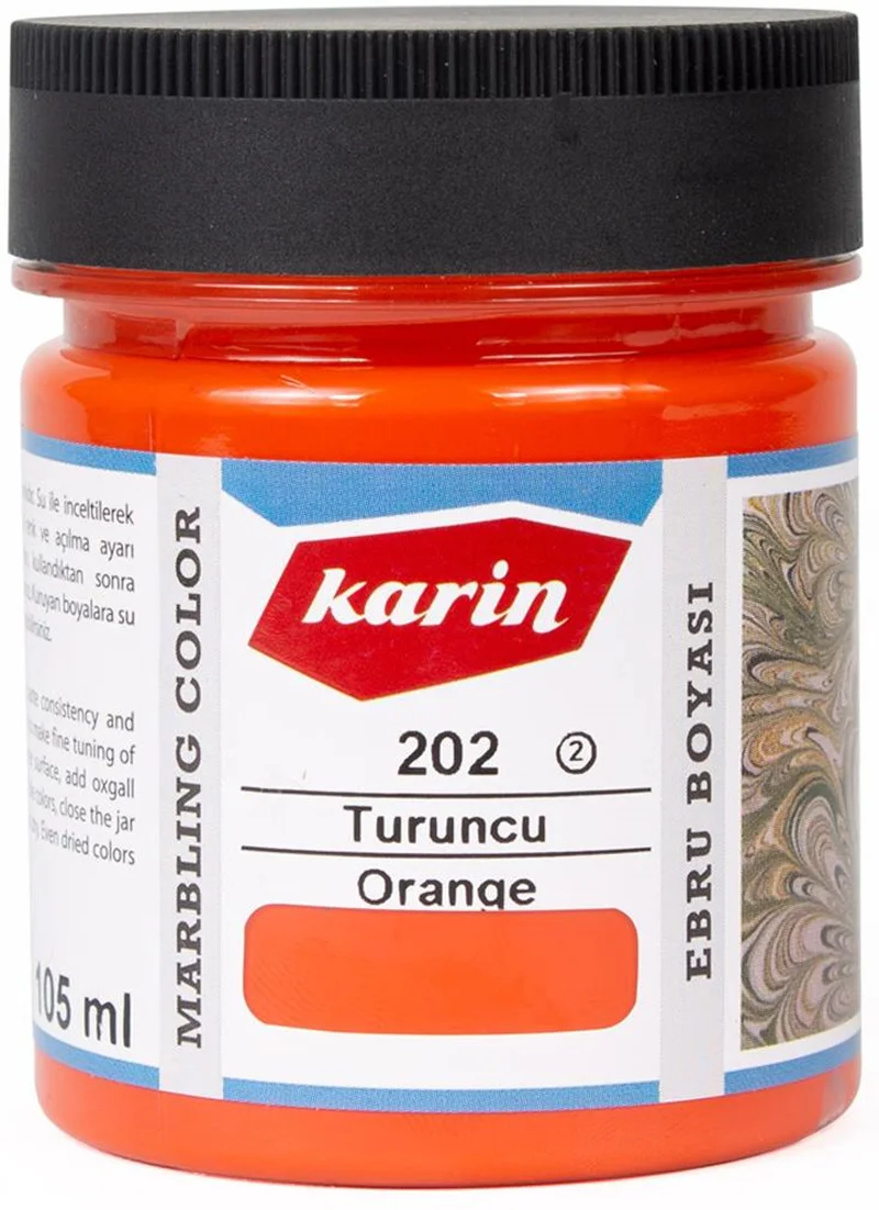 KARİN EBRU BOYASI 105 ML 202 TURUNCU  61202105
