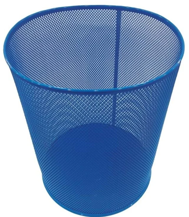 MAS ÇÖP KOVASI METAL TAM DELİKLİ 10 LT BEBEK MAVİ 854