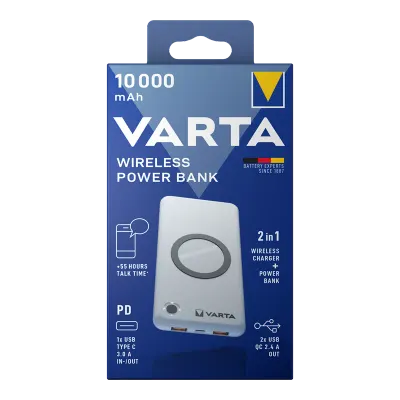 VARTA POWERBANK KABLOSUZ 10000'LİK