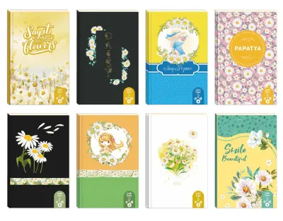 LİLAMOR DEFTER 12,5X19,5CM PAPATYA KOKULU 8 ASORTİ 112 SF. 144 LÜ LLM-DF1219-PKS01