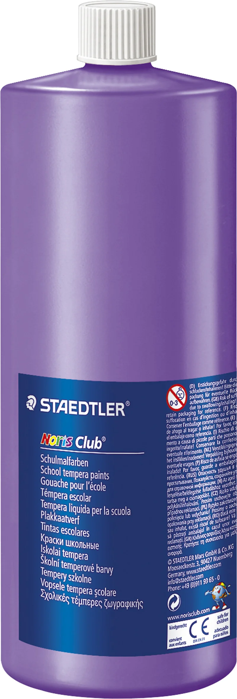 STAEDTLER TEMPERA BOYA NORIS CLUP 1000 ML MOR 8850-6