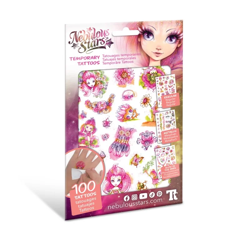 NEBULOUS STARS 11410 TEMPORARY TATTOOS ASSORTMENT MOR 6934-3