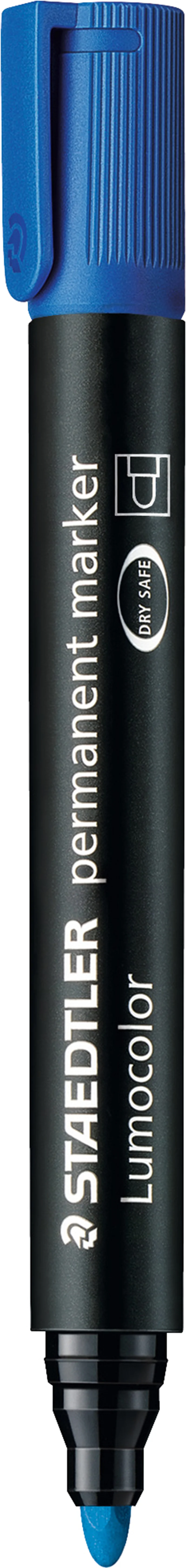 STAEDTLER PERMANENT MARKÖR LUMOCOLOR YUVARLAK UÇ 2.0 MAVİ 352-3