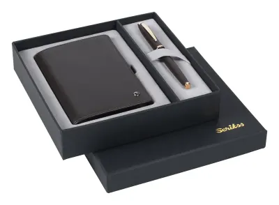SCRIKSS HEDİYELİK SET DR 243 39 DOLMA KALEM ROSE GOLD + JOTTER KAHVERENGİ
