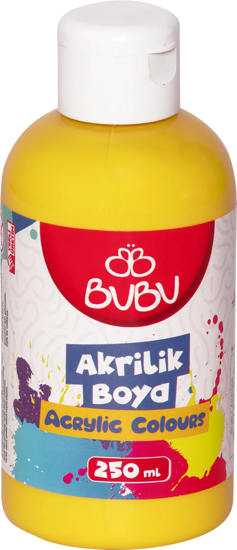 BU-BU AKRİLİK BOYA 250 GR. SARI BUBU-AKR006