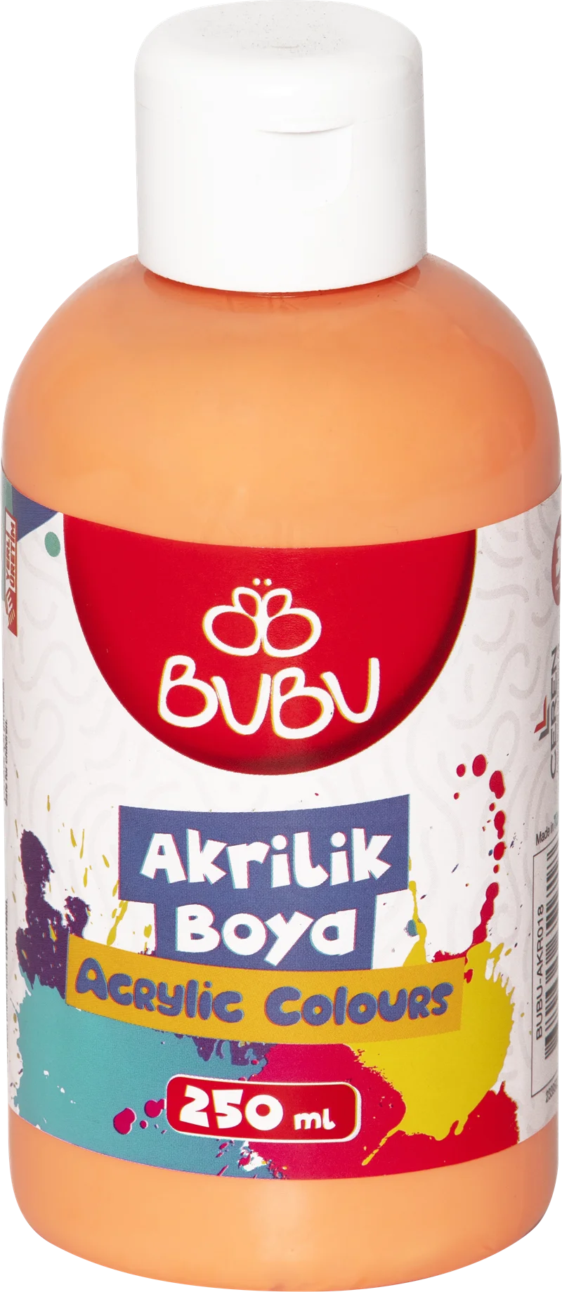 BU-BU AKRİLİK BOYA 250 GR. TURUNCU BUBU-AKR009