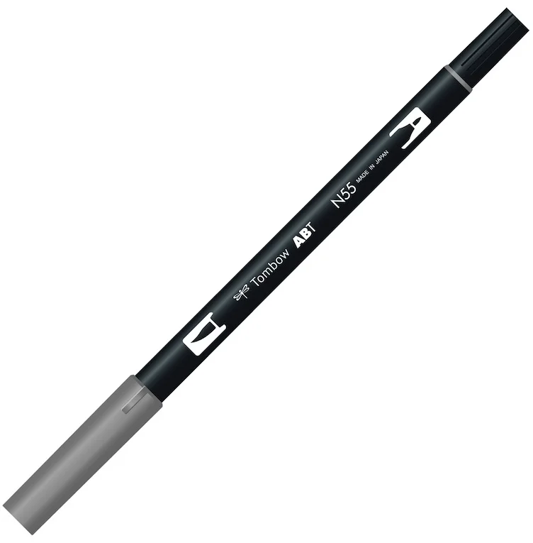 TOMBOW AB-T DUAL BRUSH PEN GRAFİK KALEMİ COOL GRAY 7 (N55) T-AB-T N55