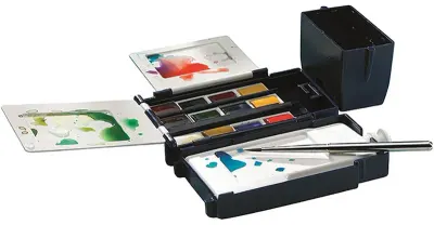 W&amp;N SULU BOYA COTMAN SET 12 x YARIM TABLET FIELD BOX - KIR TİPİ WN-0390639