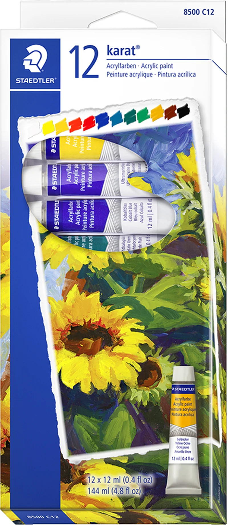 STAEDTLER AKRİLİK BOYA TÜP 12 Lİ 8500 C12