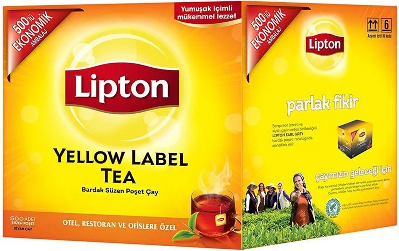 LİPTON BARDAK POŞET ÇAY 500 LÜ YELLOW LABEL 2g 70004874-69700887