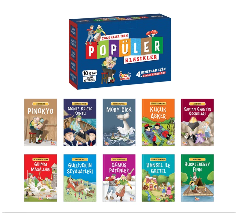 BICIRIK - POPÜLER KLASİKLER ÇOCUKLAR İÇİN (10 KİTAP+SK)