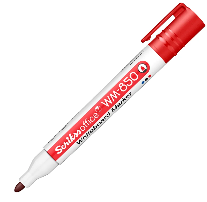 SCRIKSS OFFICE BEYAZ TAHTA KALEMİ WM-850 KIRMIZI