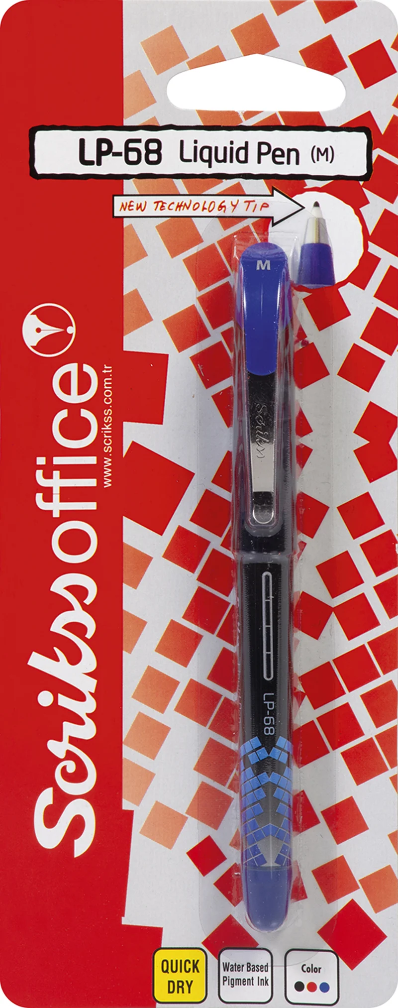 SCRIKSS OFFICE ROLLER KALEM LP-68 LİKİD 0.7 MAVİ BLS.