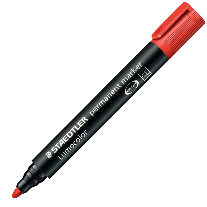 STAEDTLER PERMANENT MARKÖR LUMOCOLOR YUVARLAK UÇ 2.0 KIRMIZI 352-2