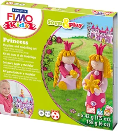 FIMO KIDS MODELLEME KİLİ SET F&amp;P PRENSES 8034 06 LZ
