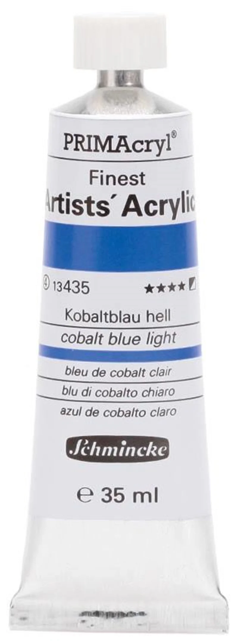 SCHMİNCKE PRİMACRYL ARTİST AKRİLİK BOYA 35 ML SERİ 4 435 COBALT BLUE LİGHT 13435009