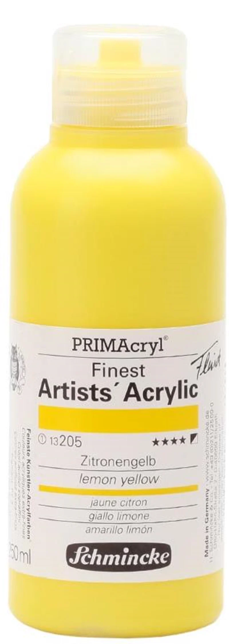 SCHMİNCKE PRİMACRYL ARTİST AKRİLİK BOYA 250 ML SERİ 1 205 LEMON YELLOW 13205027
