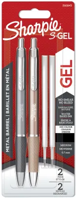 SHARPIE JEL KALEM S-GEL METAL GRİ BRONZ 2 KALEM + 2 REFİL 2162643