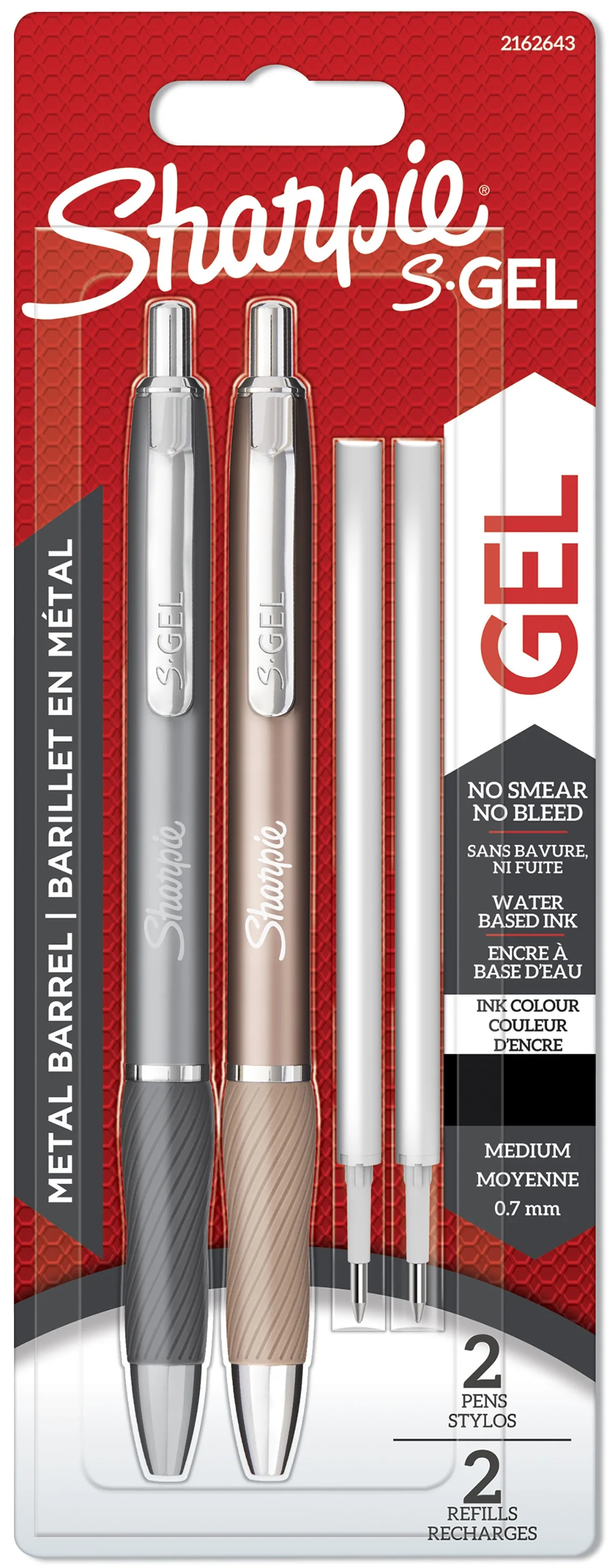 SHARPIE JEL KALEM S-GEL METAL GRİ BRONZ 2 KALEM + 2 REFİL 2162643