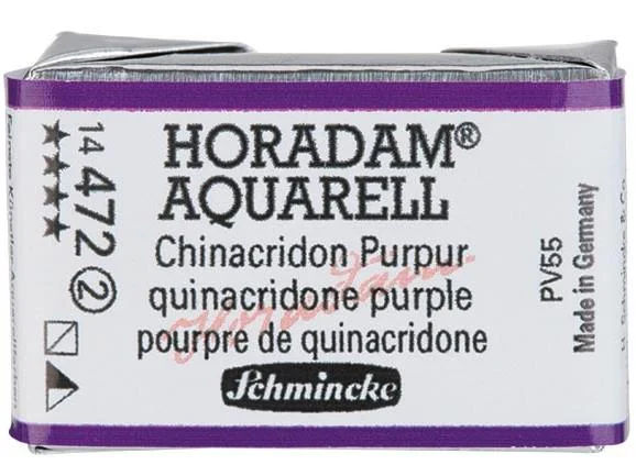 SCHMİNCKE HORADAM AQUARELL ARTİST SULU BOYA TAM TABLET SERİ 2 372 QUİNACRİDONE PURPLE 14472043