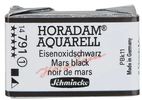 SCHMİNCKE HORADAM AQUARELL ARTİST SULU BOYA TAM TABLET SERİ 1 791 MARS BLACK 14791043