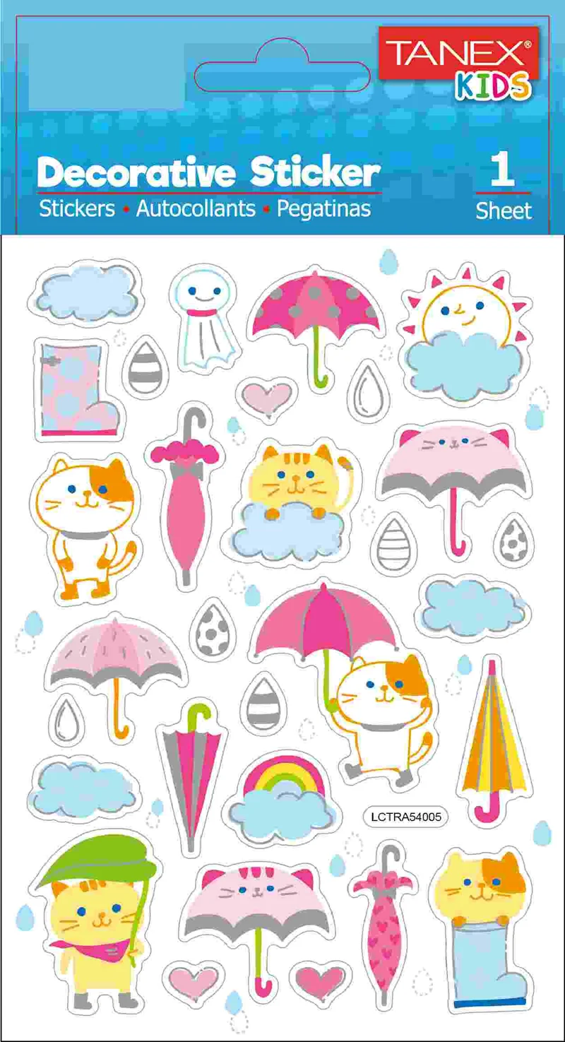 TANEX STICKER BULUTLAR SERİSİ 5 ADET TNX-25187