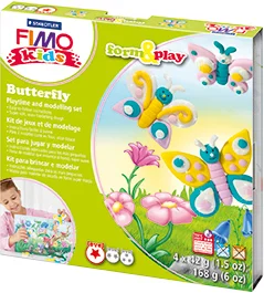 FIMO KIDS MODELLEME KİLİ SET F&amp;P KELEBEK 8034 10 LZ02