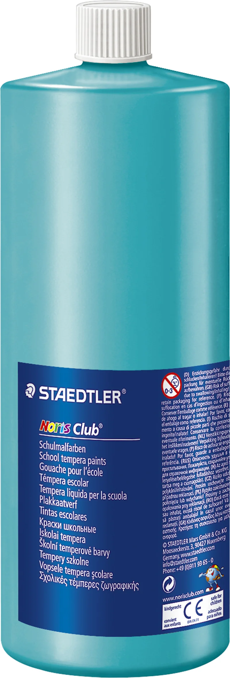 STAEDTLER TEMPERA BOYA NORIS CLUP 1000 ML MAVİ YEŞİL 8850-38