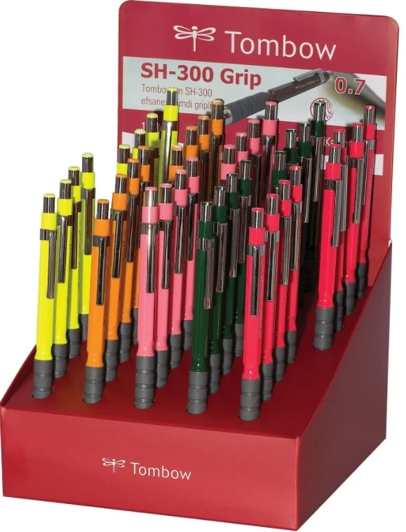 TOMBOW VERSATİL KALEM SH-300 GRIP 0.7 STANDLI SET (120 ADET) T-A-TX6-SH 07