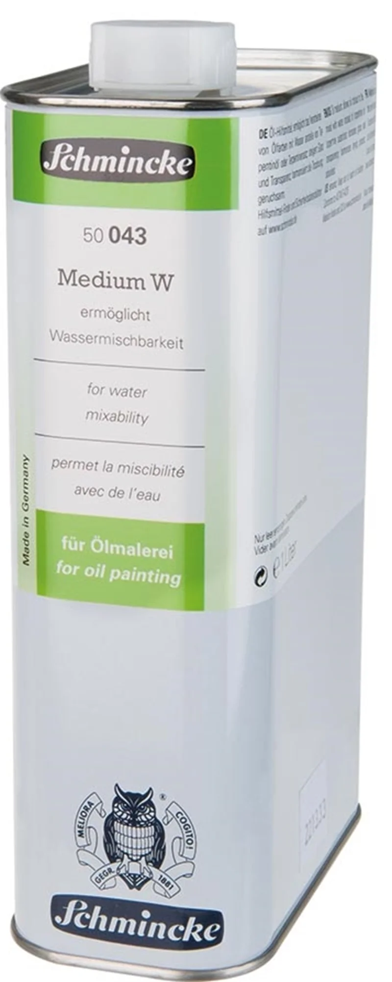 SCHMİNCKE MEDİUM W YAĞLI BOYAYI SU BAZLIYA ÇEVİRME MEDYUMU 1000 ML 50043 50043029