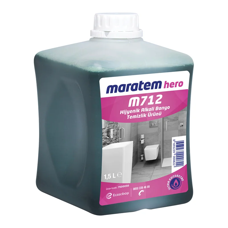 MARATEM M712 HİJYENİK ALKALİ BANYO TEMİZLEME ÜRÜNÜ 1,5L 7500030