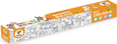 LİNO YAPIŞKANLI BOYAMA RULOSU 200x30 ANIMAL PARADISE LS-201