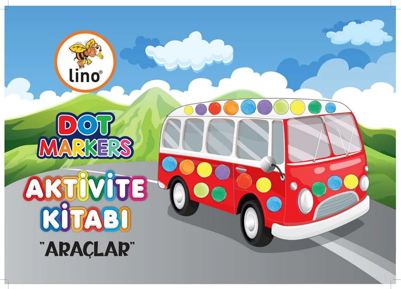 LİNO BOYAMA KİTABI DOT MARKERS ARAÇLAR LN-701