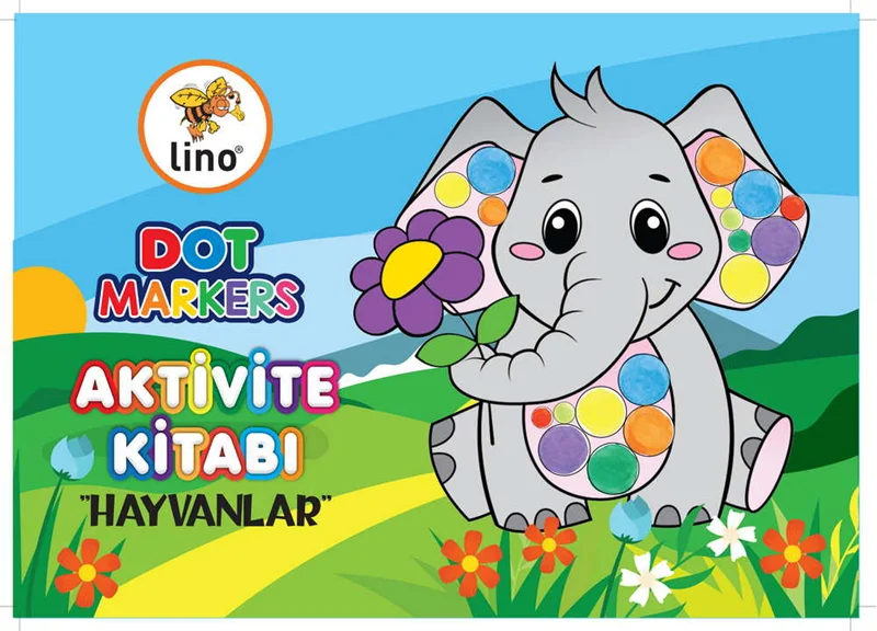LİNO BOYAMA KİTABI DOT MARKERS HAYVANLAR LN-702