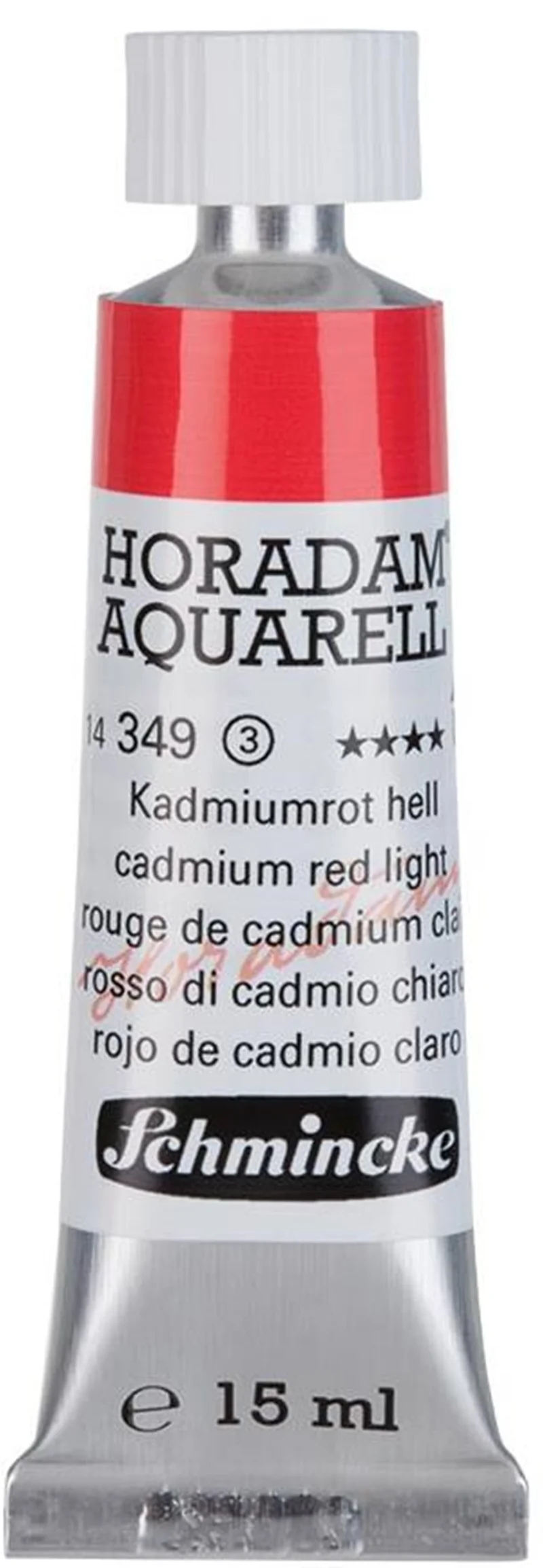 SCHMİNCKE HORADAM AQUARELL ARTİST SULU BOYA 15 ML TÜP SERİ 3 349 CADMİUM RED LİGHT 14349006