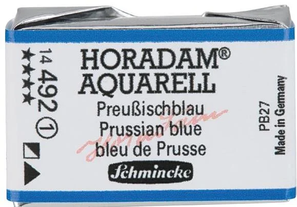 SCHMİNCKE HORADAM AQUARELL ARTİST SULU BOYA TAM TABLET SERİ 1 492 PRUSSİAN BLUE 14492043