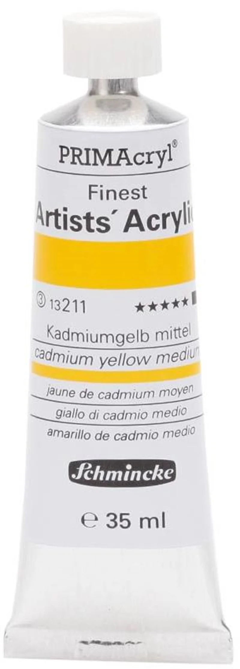 SCHMİNCKE PRİMACRYL ARTİST AKRİLİK BOYA 35 ML SERİ 3 211 CADMİUM YELLOW MEDİUM 13211009