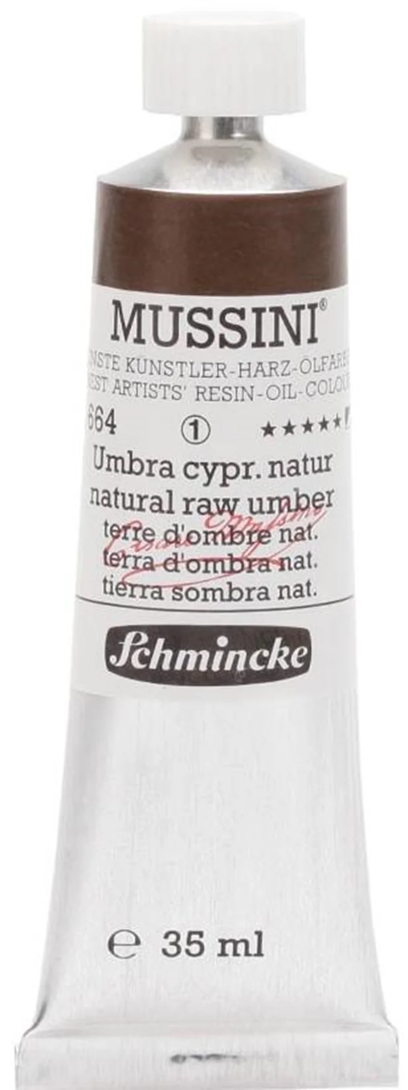 SCHMİNCKE MUSSİNİ ARTİST YAĞLI BOYA 35 ML SERİ 1 664 NATURAL RAW UMBER 10664009