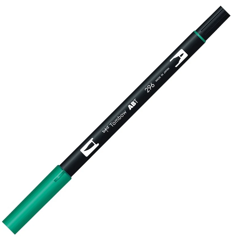 TOMBOW AB-T DUAL BRUSH PEN GRAFİK KALEMİ GREEN (296) T-AB-T 296