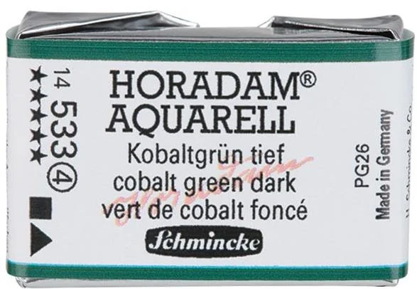 SCHMİNCKE HORADAM AQUARELL ARTİST SULU BOYA TAM TABLET SERİ 4 533 COBALT GREEN DARK 14533043