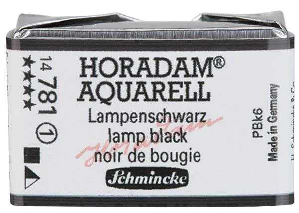 SCHMİNCKE HORADAM AQUARELL ARTİST SULU BOYA TAM TABLET SERİ 1 781 LAMP BLACK 14781043