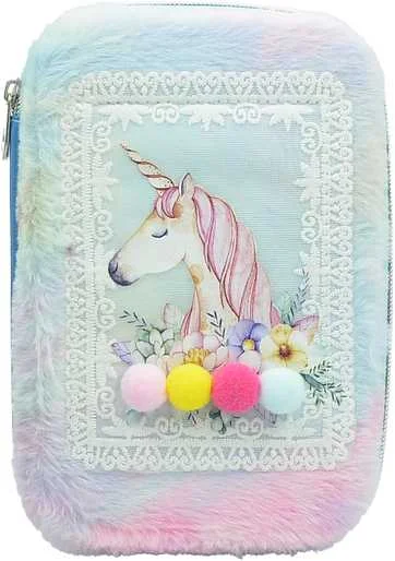 UNICK COLOR KALE ÇANTASI UNICORN PONPONLU ELEGANS 7432