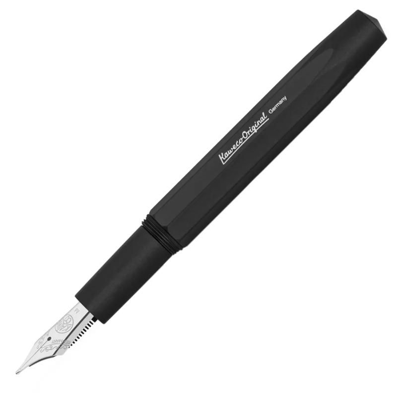KAWECO DOLMA KALEM AL SPORT ORIGINAL 250 SİYAH KROM BB UÇ 10002209