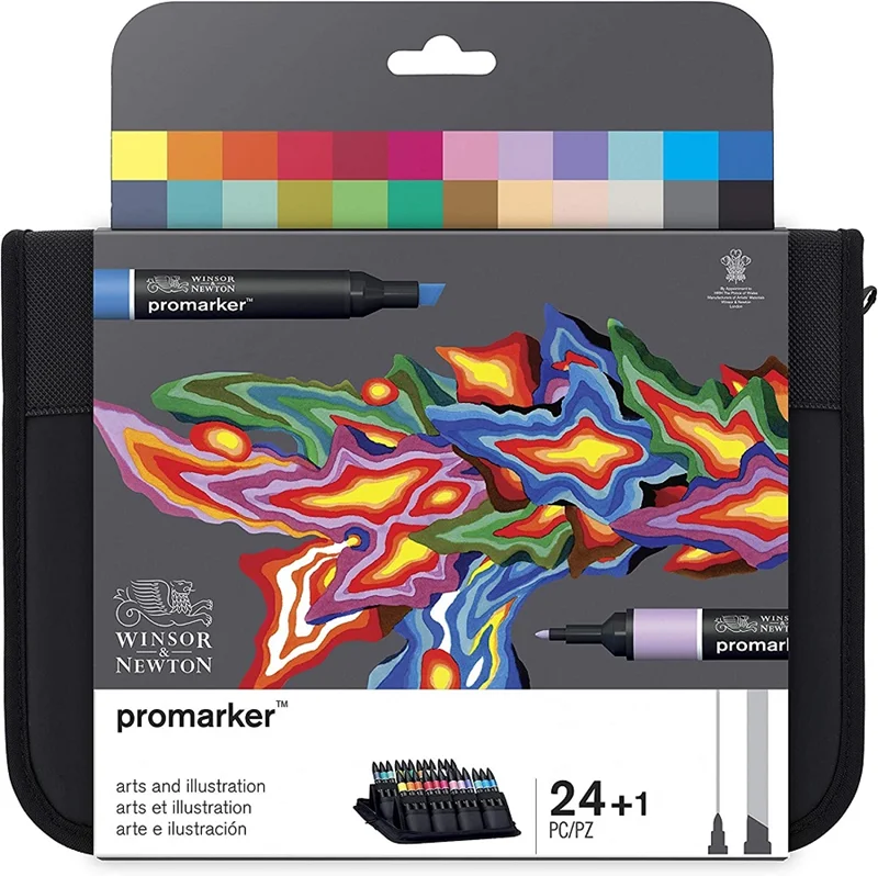 W&N PROMARKER KALEM SET 24 RENK ART AND ILLUSTRATİON (SANAT VE İLLÜSTRASYON TONLARI ÇANTALI) WN-0290